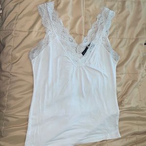 NY&Co off white lace tank top